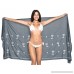 LA LEELA Women Beachwear Sarong Bikini Cover up Wrap Bathing Suit 09 ONE Size Grey u332 B06WP5K8PJ
